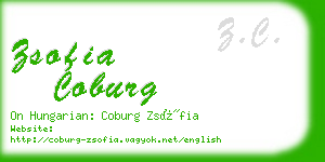 zsofia coburg business card